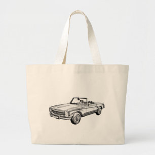 Mercedes Benz 280 SL Konvertibel illustration Jumbo Tygkasse