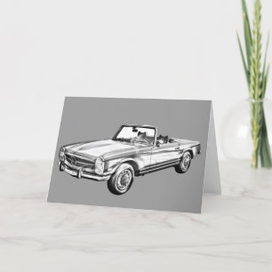 Mercedes Benz 280 SL Konvertibel illustration Kort