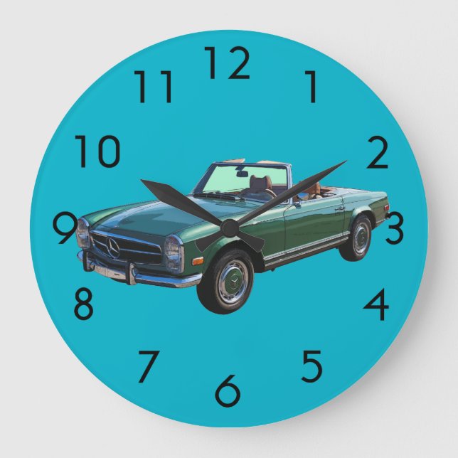 Mercedes Benz 280 SL Konvertibel lyxbil Stor Klocka (Framsida)