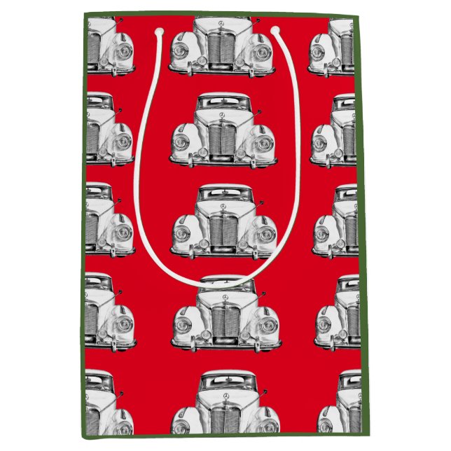 Mercedes Benz 300 Lexury Classic Car Illustration (Framsidan)