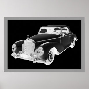 Mercedes Benz 300 lyxbilskonst Poster