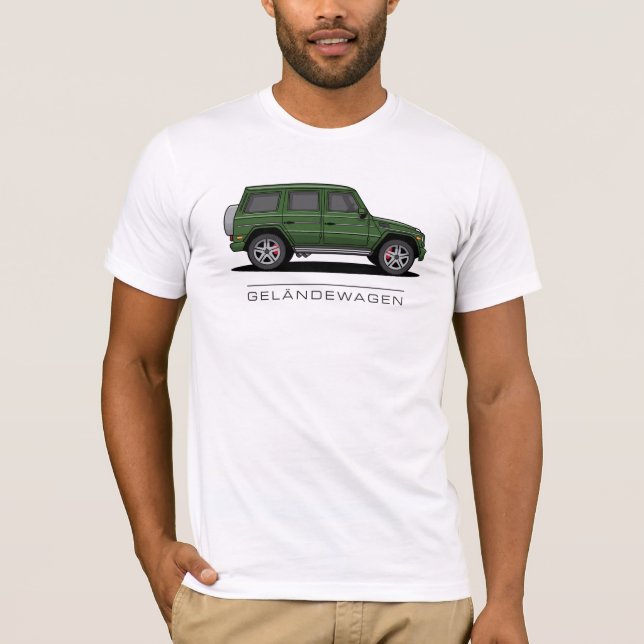 Mercedes Benz 4x4 SUV Luxury Car G Wagon T Shirt (Framsida)