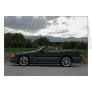 Mercedes-Benz 500 SL-Roadster Hälsningskort