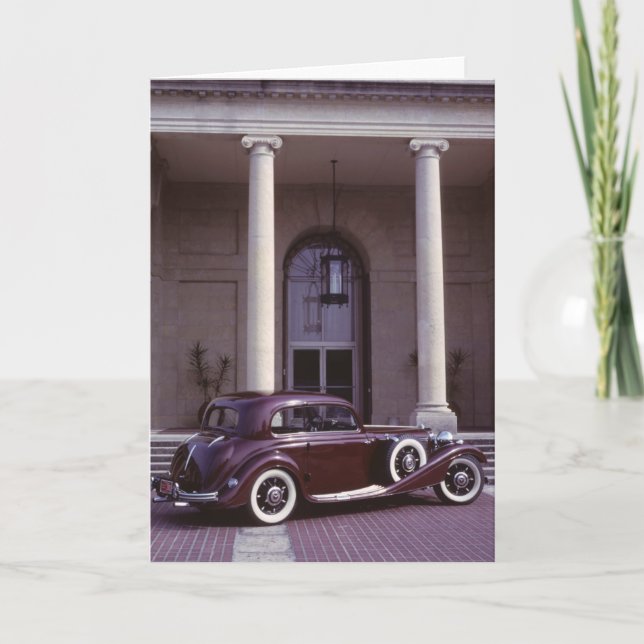 Mercedes Benz 540K-kupong Kort (Framsida)