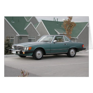 Mercedes-Benz 560 SL Roadster Hälsningskort