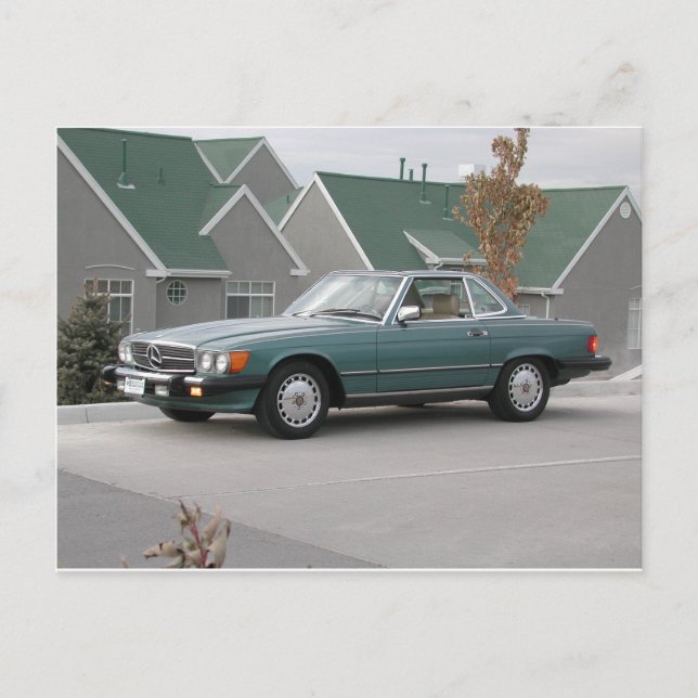 Mercedes-Benz 560 SL Roadster Vykort (Framsida)