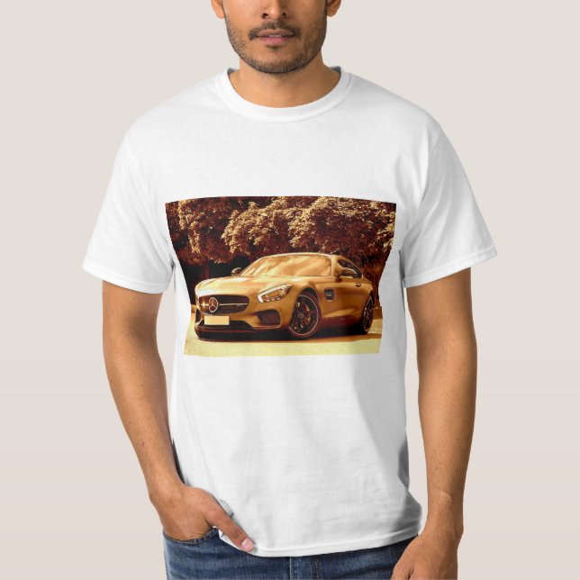 Mercedes benz auto car manar t shirt (Framsida)