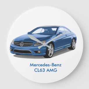Mercedes-Benz-bild för Runda (stora) väggklocka