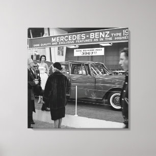 Mercedes-Benz Chicago för Auto Show bil 1963 Canvastryck