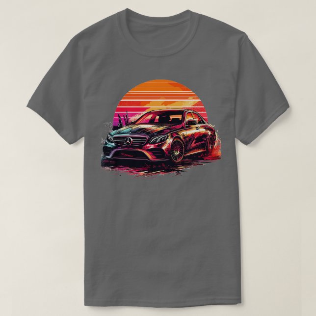 Mercedes Benz E klass T Shirt (Design framsida)