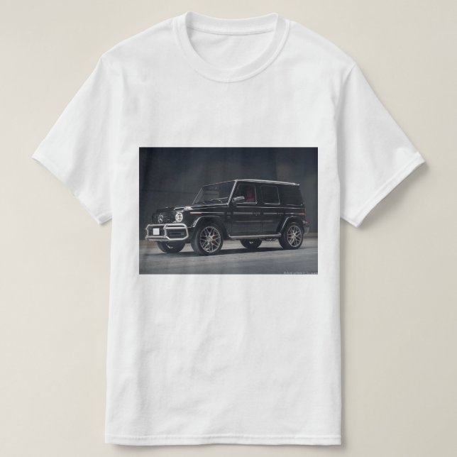 Mercedes Benz Gwagon tryckt T-Shirt (Design framsida)
