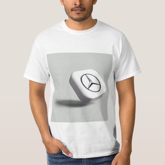 Mercedes Benz logotyp T shirt för manar (Framsida)