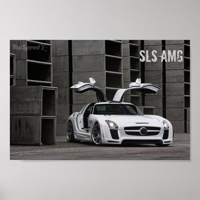Mercedes-Benz SLS AMG FAB Design Poster (Framsidan)
