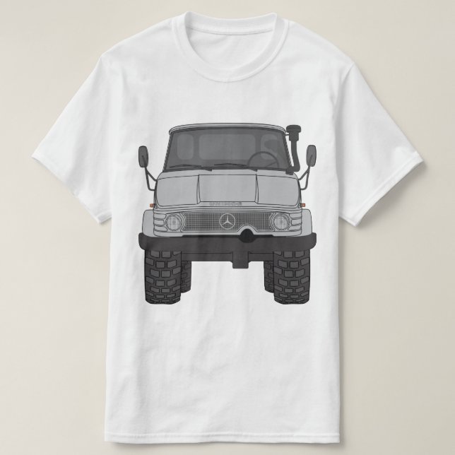 Mercedes Benz Unimog 4x4 Tee Shirt (Design framsida)