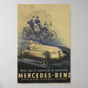 Mercedes-Benz veteranbilar Poster