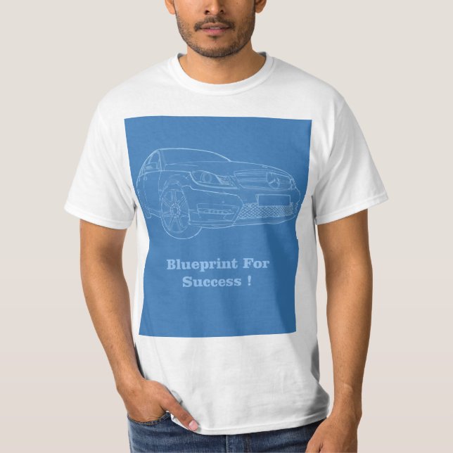 Mercedes Benzritning för framgång T Shirt (Framsida)