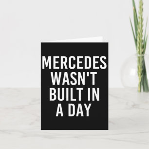 Mercedes Byggdes inte på en daglig födelsedag Namn Kort
