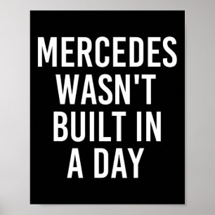 Mercedes Byggdes inte på en daglig födelsedag Namn Poster