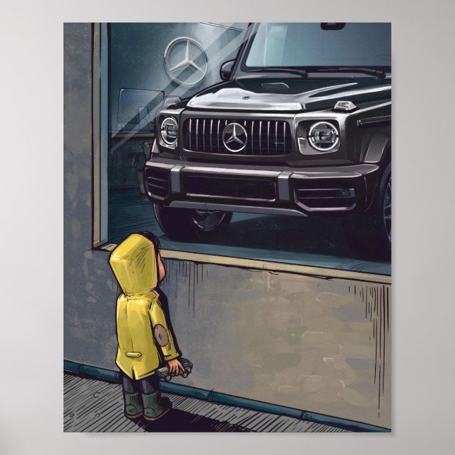 Mercedes g class-drömbil poster (Framsidan)