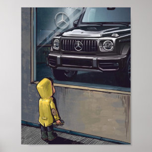 Mercedes g-drömbil poster