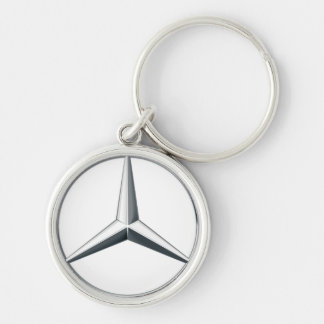 **Mercedes** keychain Modern Rund Silverfärgad Nyckelring
