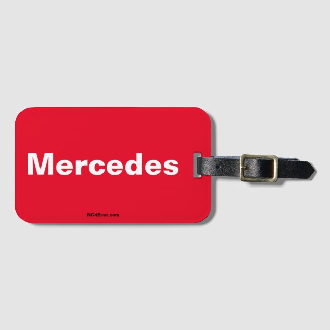 Mercedes Luggage Tag Bagagebricka (Framsida horisontal)