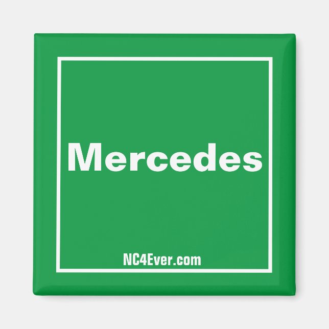 Mercedes magnet (Framsidan)