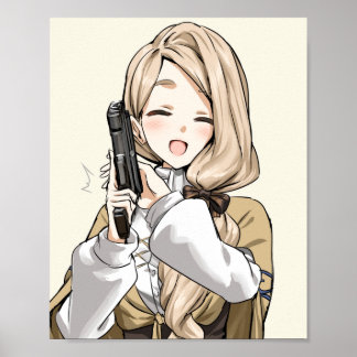 Mercedes med Gun Poster