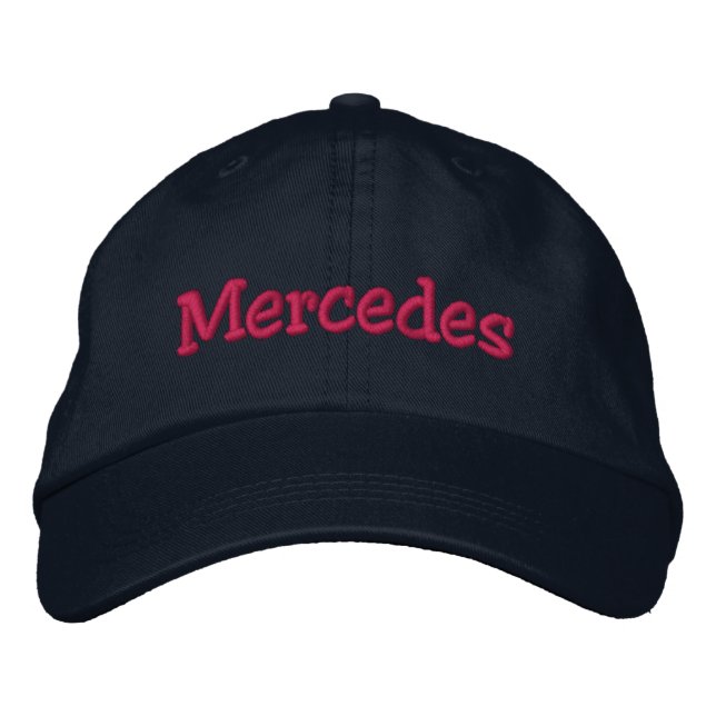 Mercedes Namn Embroized Baseball Cap Broderad Keps (Framsida)
