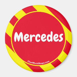 Mercedes Red/Gult Magnet