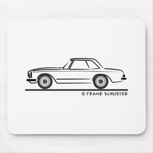 Mercedes SL Pagoda Hardtop Musmatta (Framsidan)