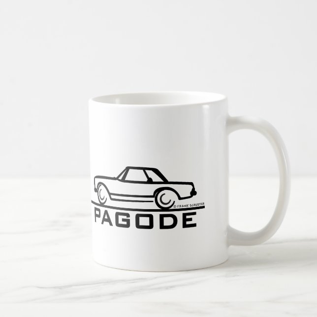 Mercedes SL Pagode med skript Kaffemugg (Höger)