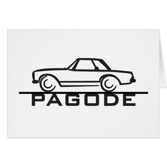 Mercedes SL Pagode Typ 113 Hälsningskort (Framsidan Horizontal)