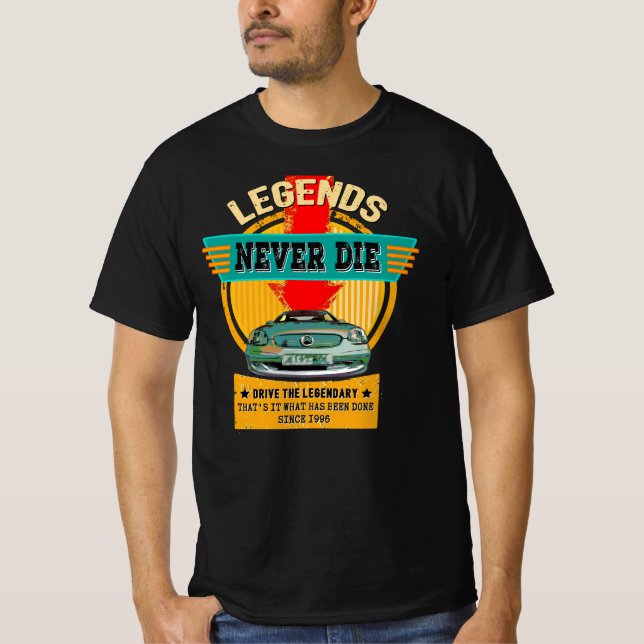 Mercedes SLK - Legends never die T Shirt (Framsida)