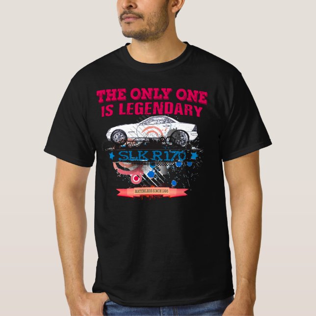 Mercedes SLK R 170 - The only one is Legendary T Shirt (Framsida)