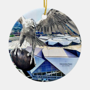Mercedes stadion, Atlanta, julprydnad Julgransprydnad Keramik