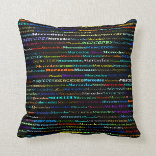 Mercedes Text Design I Dekorativ kudde