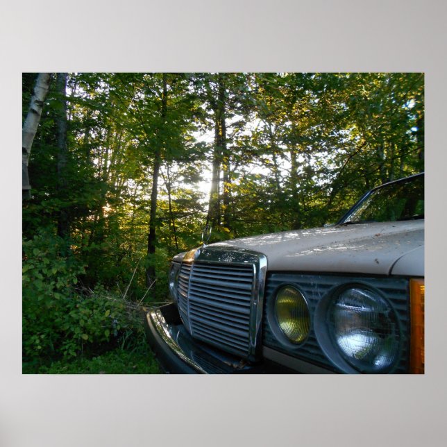 Mercedes W123 Poster (Framsidan)