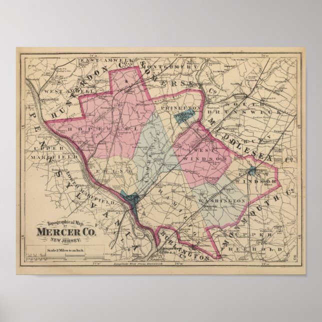 Mercer County, NJ Poster (Framsidan)