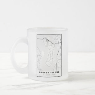 Mercer Island Karta Frostad Glasmugg