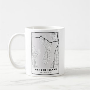 Mercer Island Karta Kaffemugg