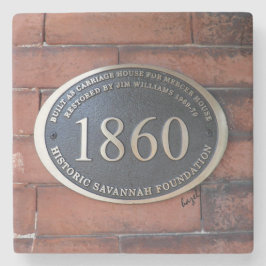 Mercer Williams Carriage House Sign, Savannah Stenunderlägg