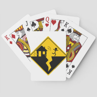 Merchandise och bekläda för jordskalvvarning casinokort