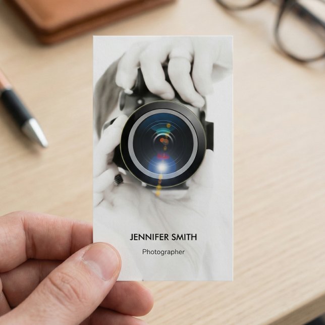Merchandise Photograf - Chic Elegant Photo Visitkort (Skapare uppladdad)