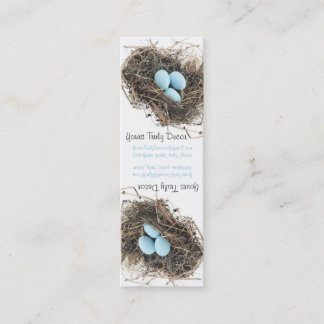 Merchandisemärkre, vit mini visitkort