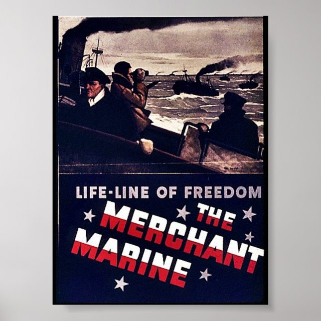 Merchant Marine Poster (Framsidan)