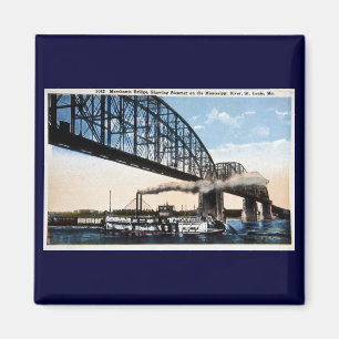 Merchants Bridge, Mississippi River, St Louis, MO Magnet