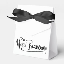"Merci Beaucoup" Baby Shower för Paris Doodle Sket Presentaskar