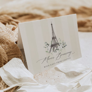 Merci Beaucoup Paris Baby Shower Tack Kort