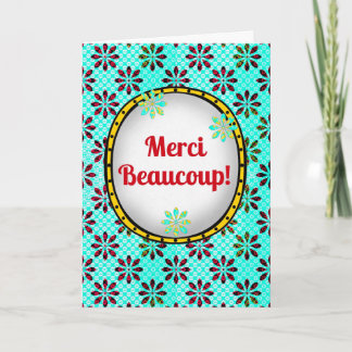 Merci Beaucoup - Spelande Fransk - tackkort Kort